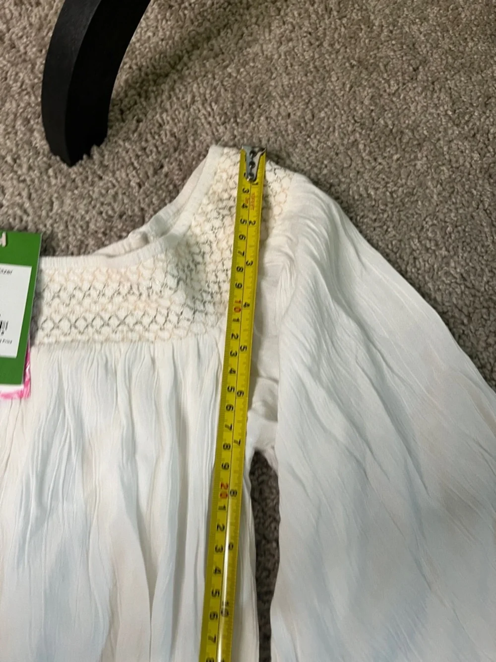 Lilly Pulitzer Joelle Dress Resort White Tassels Medium Boho Cottage Beach NWT - Picture 10 of 12